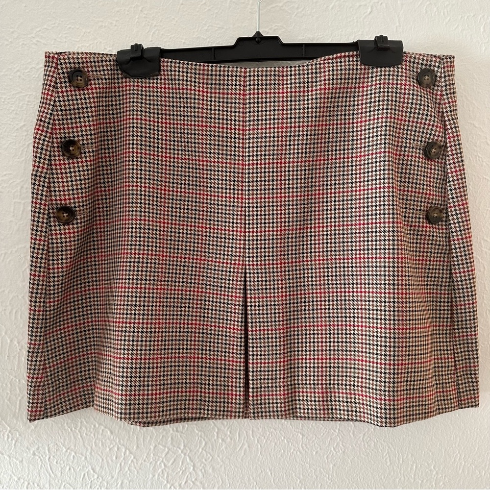 NWT Mango Houndstooth Mini Skirt XL